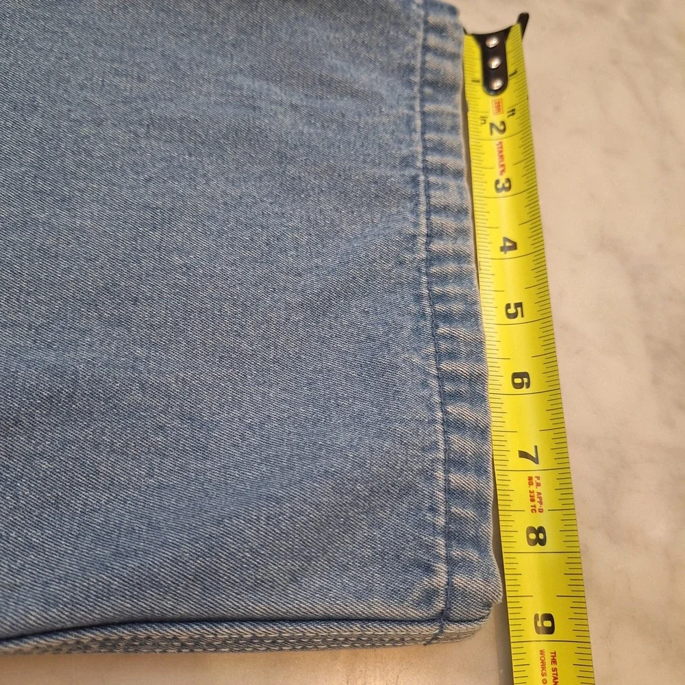 Vtg 90s Liberty Denim Overalls 36x30 Lt Wash Bib Workwear Utility Carpenter AsIs - Picture 12 of 13